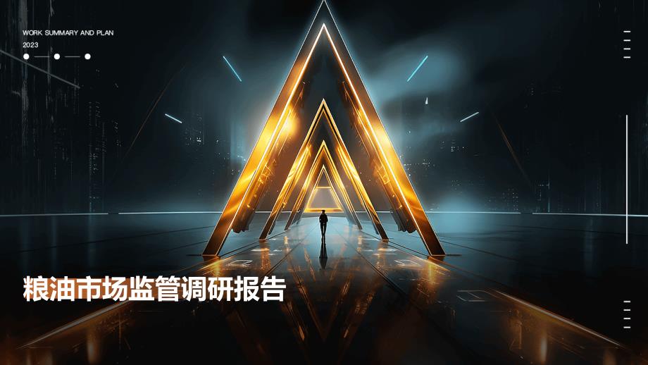 粮油市场监管调研报告PPT_第1页