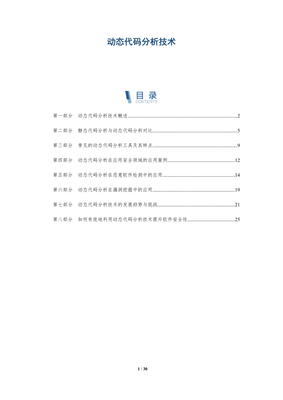 动态代码分析技术-详解洞察_第1页