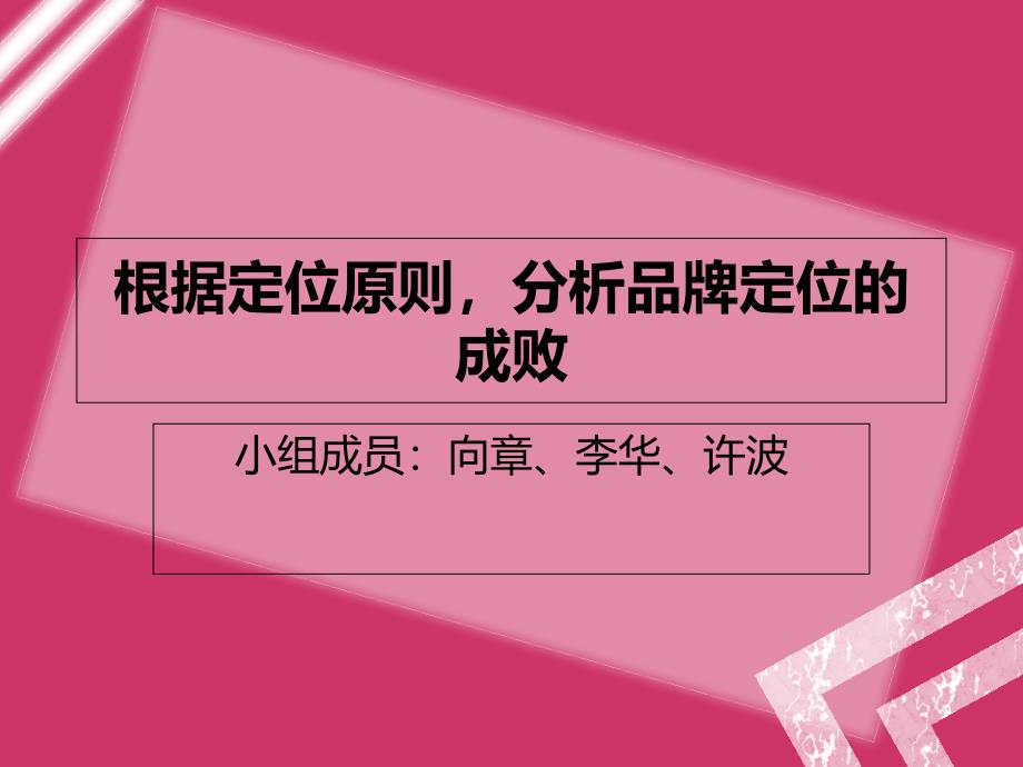 品牌定位分析副本_第1页
