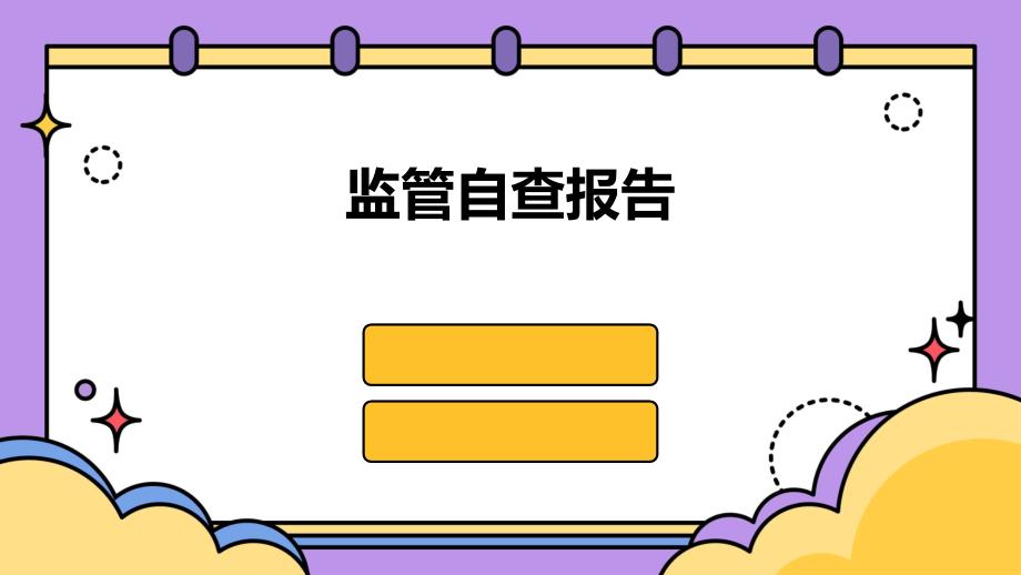 监管自查报告PPT_第1页