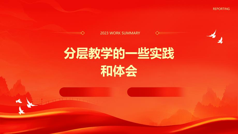 分层教学的一些实践和体会PPT_第1页