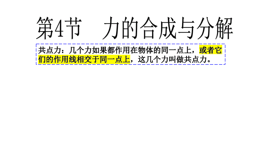 3.4.1力的合成 课件-高一上学期物理人教版（2019）必修第一册_第1页