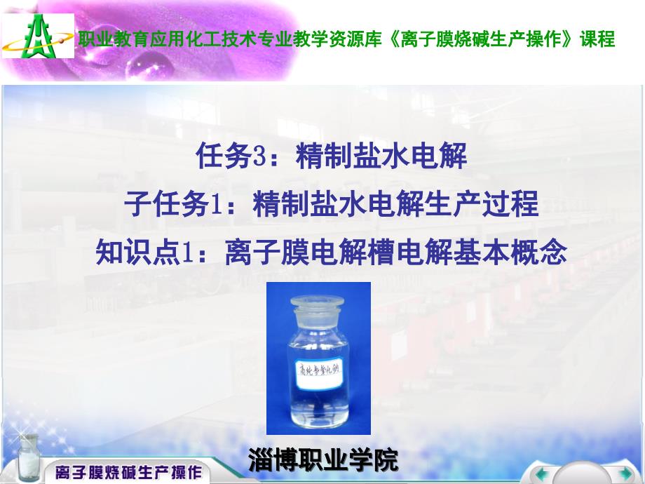 子任务1知识点1：离子膜电解槽电解基本概念汇总课件_第1页