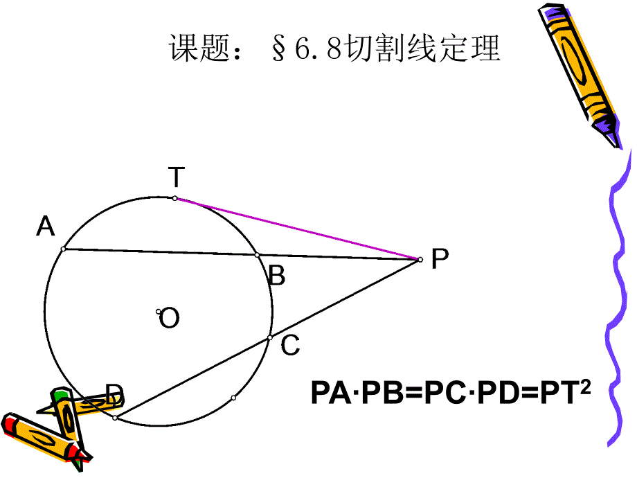 初中数学课件《切割线定理》_第1页
