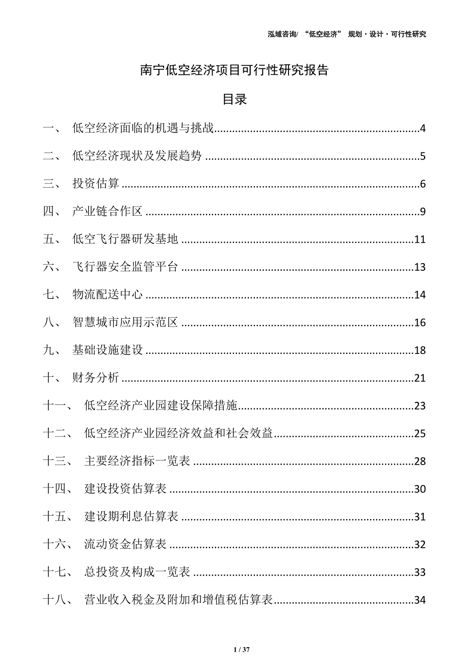 南宁低空经济项目可行性研究报告（参考模板）_第1页