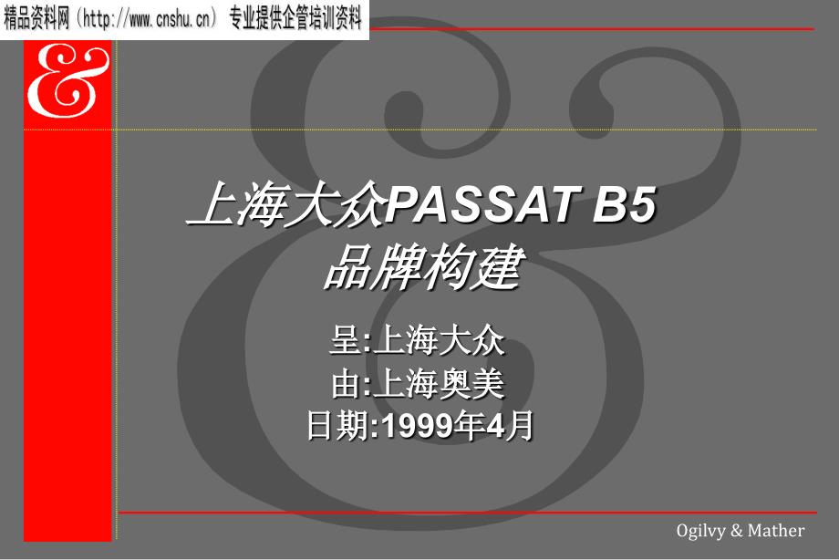 奥美—PASSAT广告提案（PPT45页）_第1页