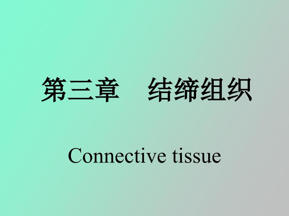 临床医学本科组织学与胚胎学结缔组织_第1页