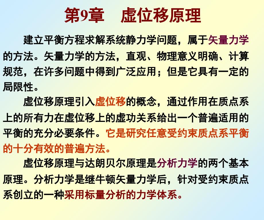 理论力学虚位移原理_第1页