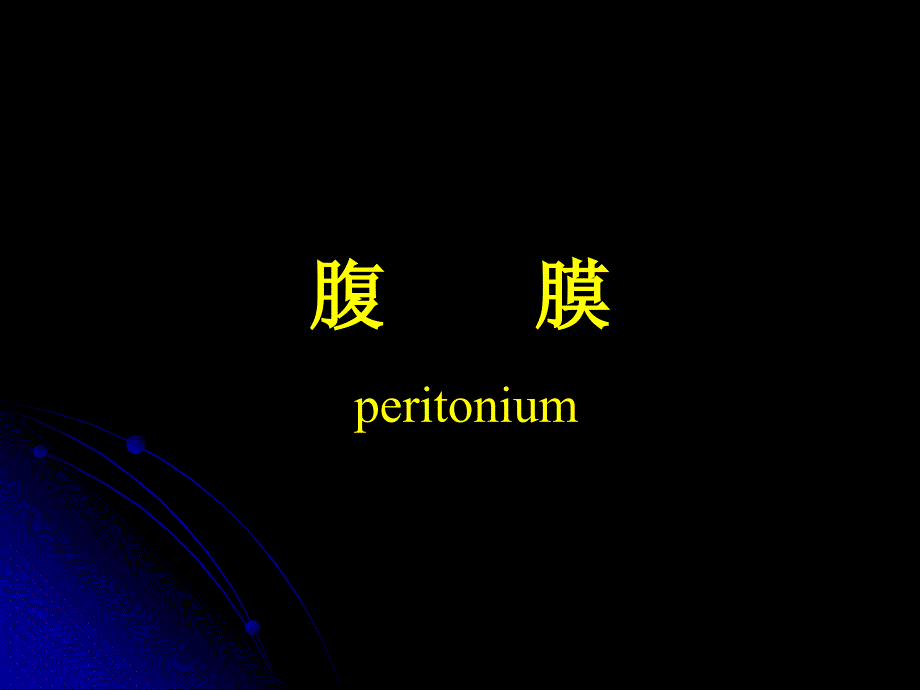 系统解剖学——腹膜_第1页