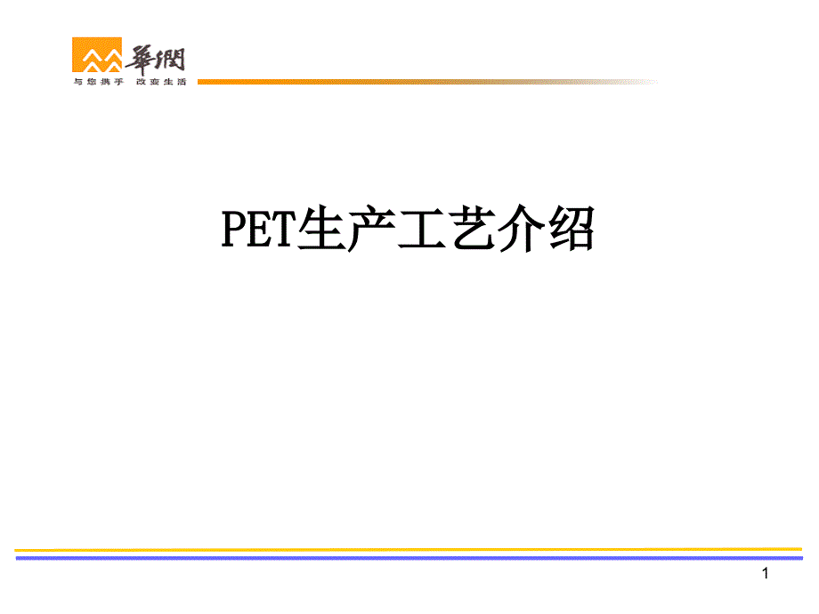 PET生产工艺流程（PPT31页)_第1页