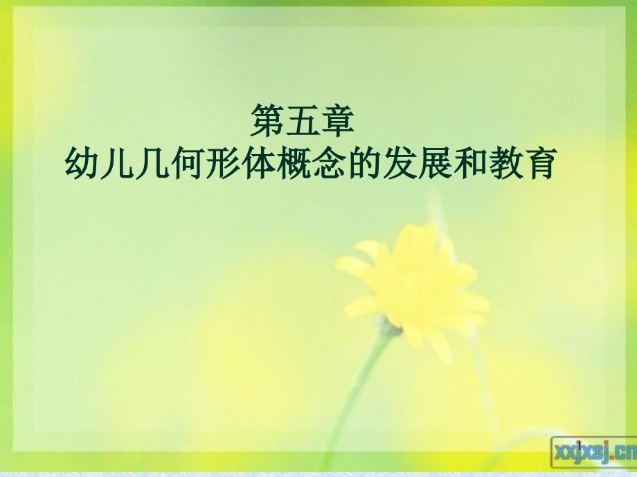 幼儿数学第六章几何形体教育课件_第1页