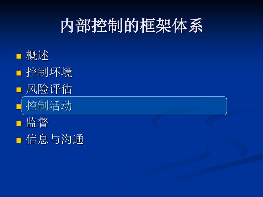 内部控制-控制活动_第1页