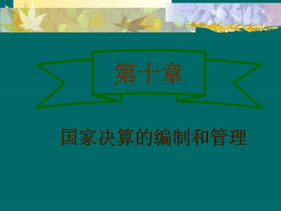 国家决算的编制与管理课件_第1页