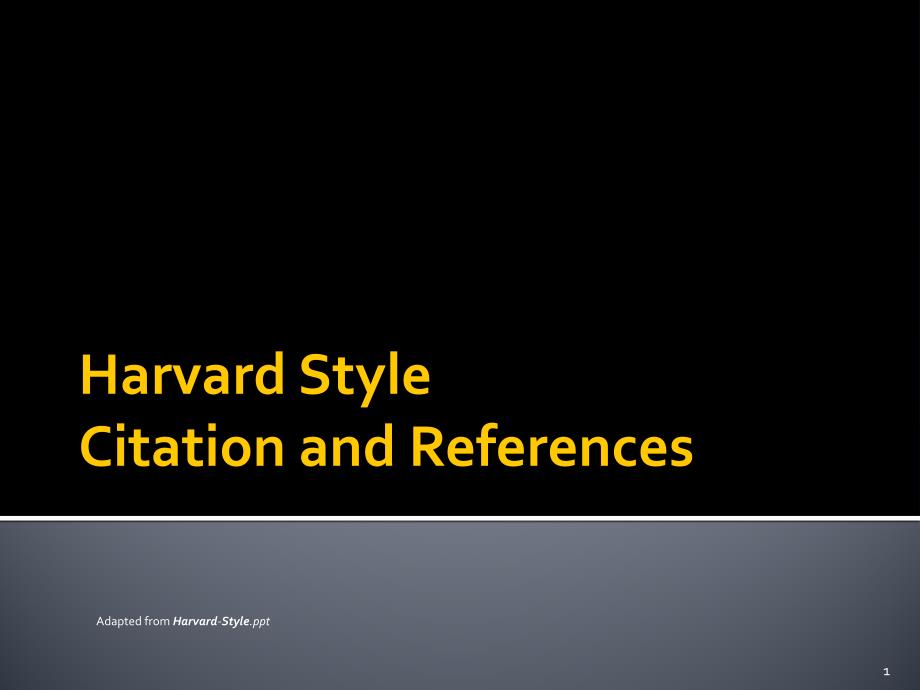 Harvard Style哈佛体-引用格式_第1页