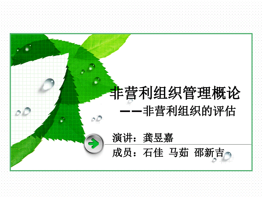 第十二章非营利组织的评估课件_第1页