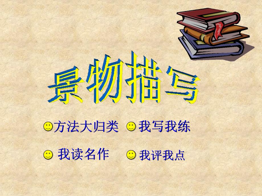 景物描写课件-初二上期作文课件_第1页