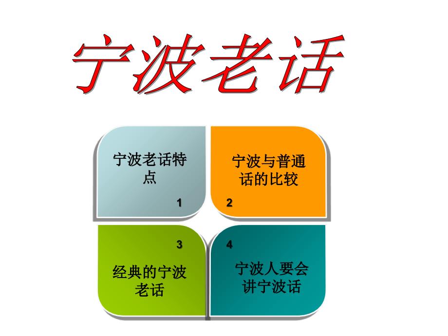 宁波老话(第一课时)_第1页