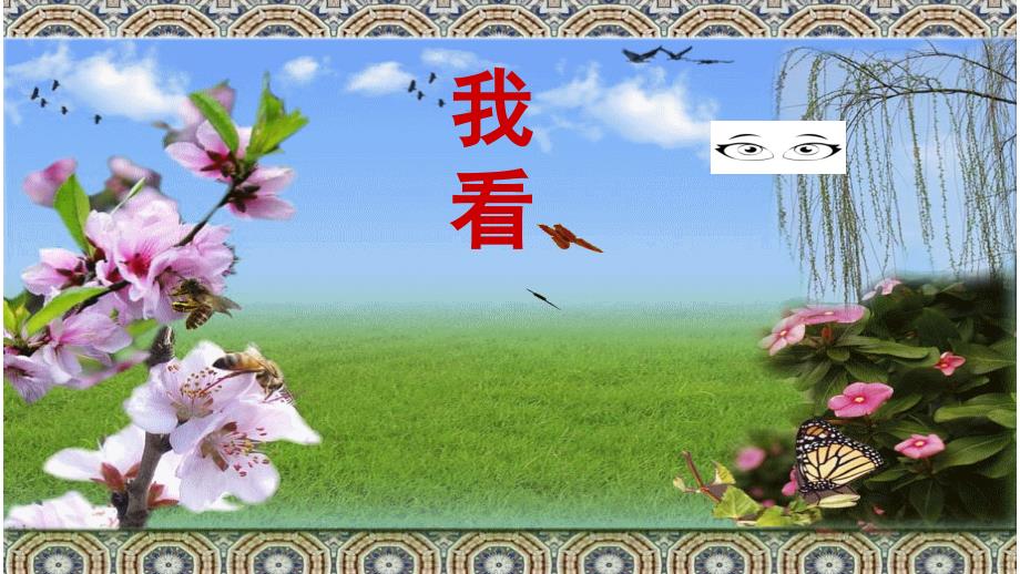 人教版语文九年级上册5《我看》课件_第1页