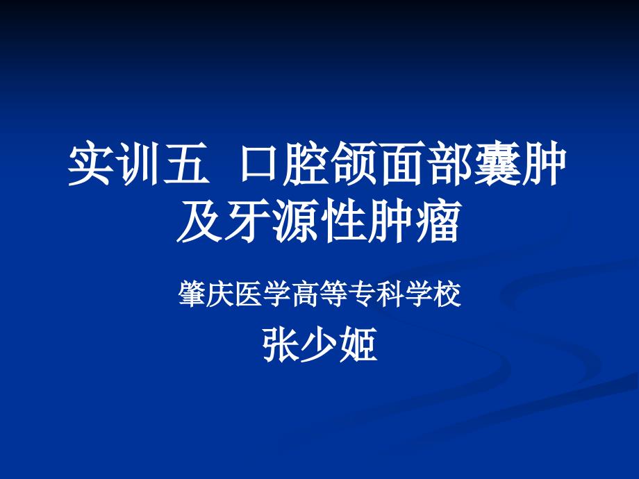 口腔颌面部囊肿及牙源性肿瘤_第1页