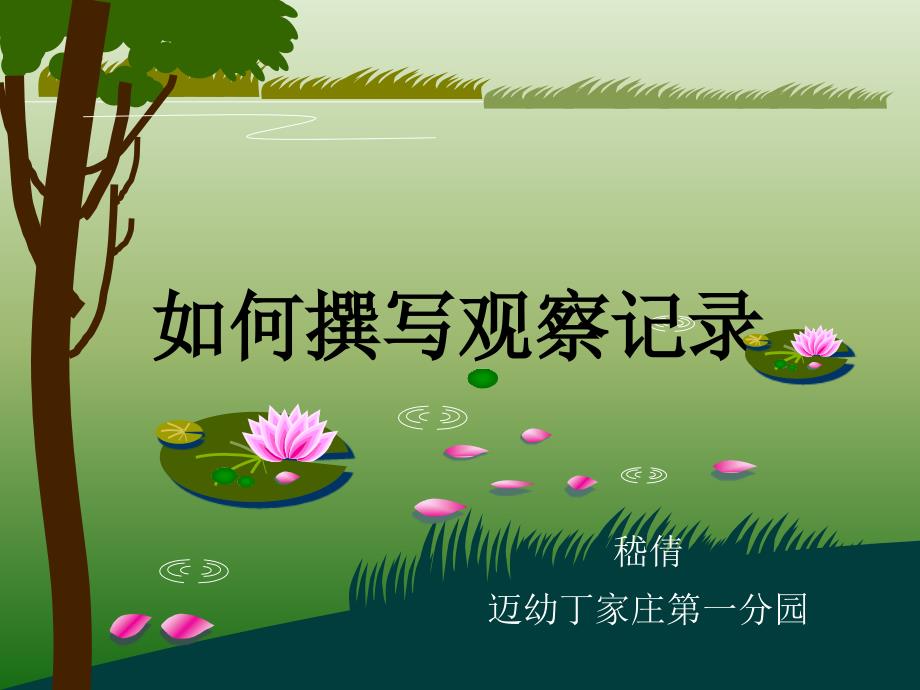 幼儿园观察记录_第1页