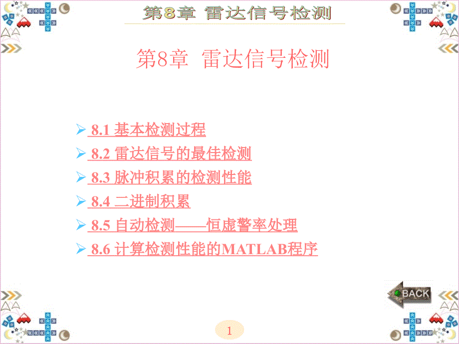 现代雷达系统分析与设计(陈伯孝)第8章_第1页