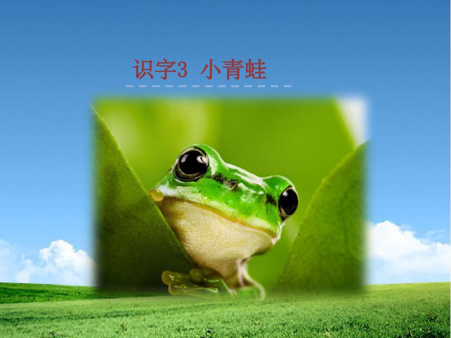 新编部编本3新人教版一年级语文下册.-《小青蛙》公开课ppt课件_第1页