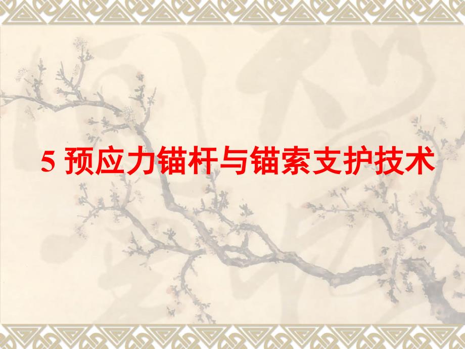 预应力锚杆与锚索支护技术_第1页