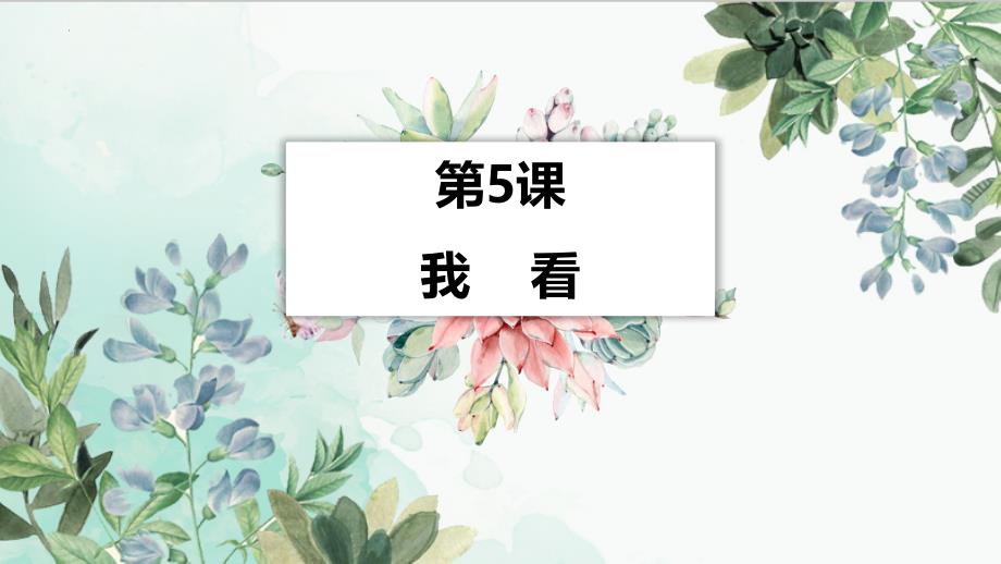 部编版九年级语文上册《我看》PPT精编教学课件_第1页