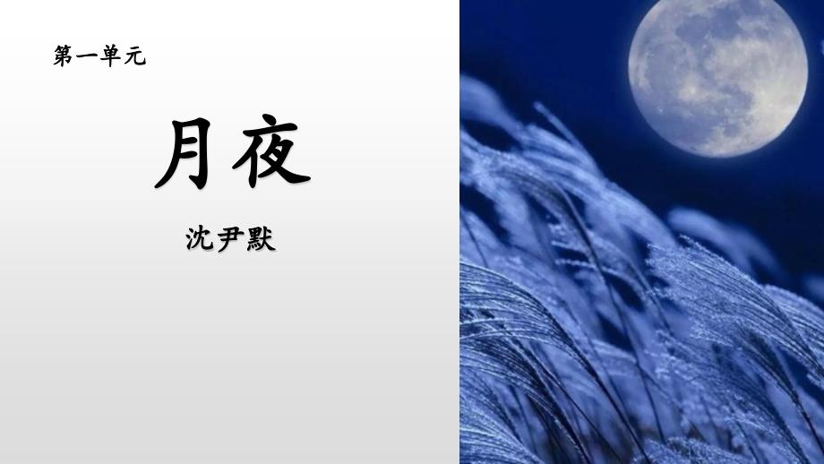 部编版九年级语文下册《月夜》PPT (2)_第1页