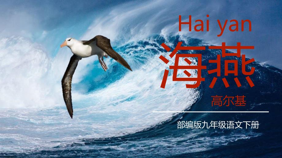 部编版九年级语文下册《海燕》PPT精品教学课件_第1页