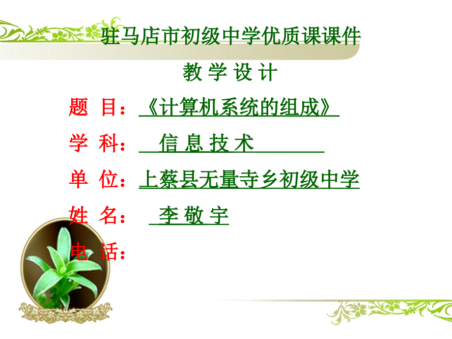 《计算机系统的组成》教学课件_第1页