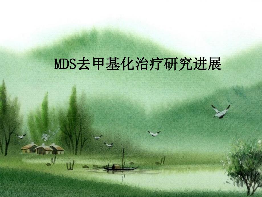 MDS去甲基化治疗_第1页