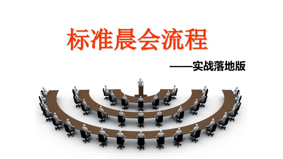 标准晨会流程培训课件48315_第1页