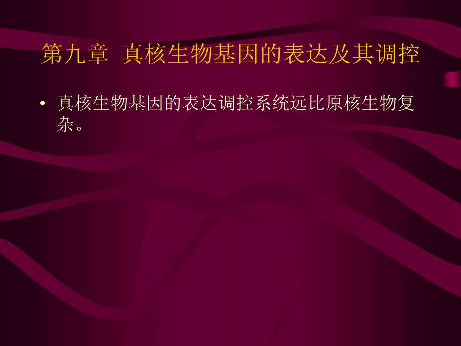 真核生物基因的表达及其调控课件_第1页