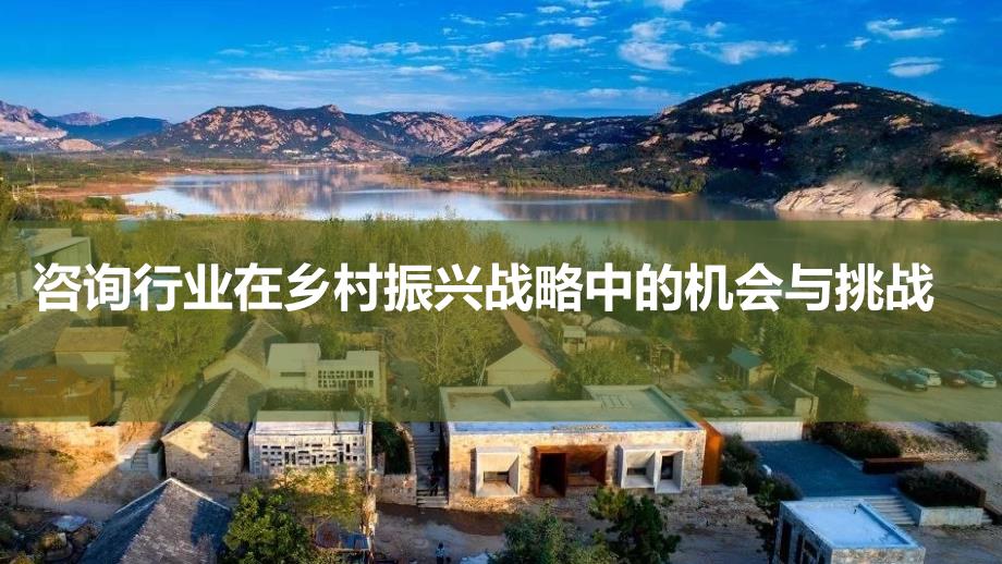 咨询行业在乡村振兴战略中的机会与挑战课件_第1页