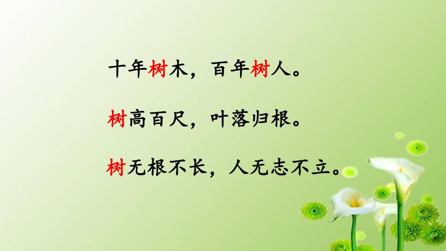 二年级上册语文课件《树之歌》人教部编版1_第1页