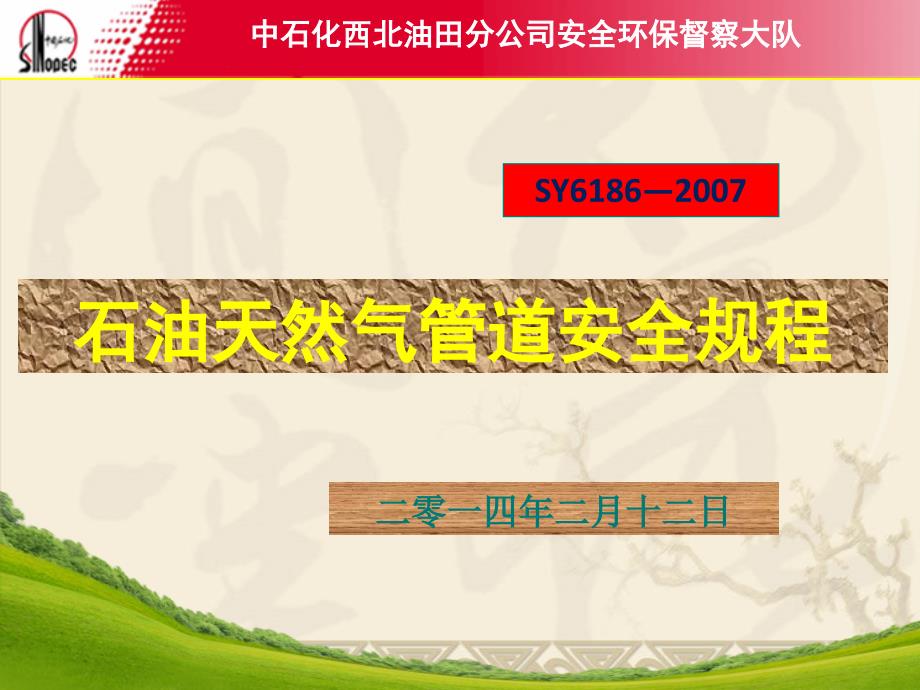 石油天然气管道安全规程_第1页