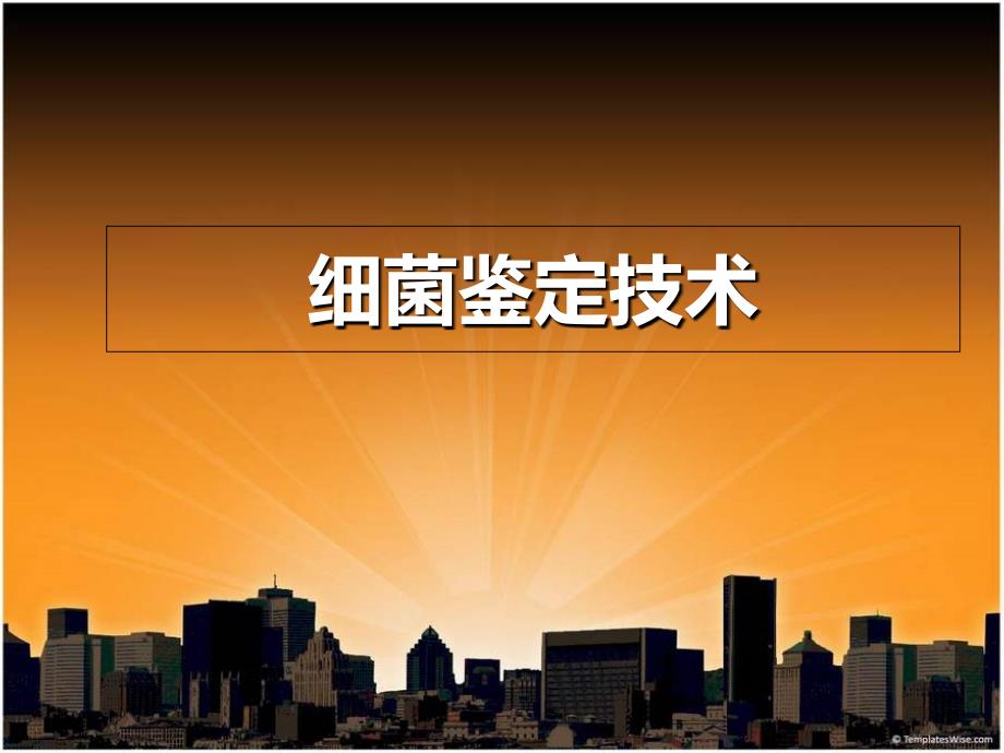 试验考试复习内容(细菌鉴定技术)_第1页